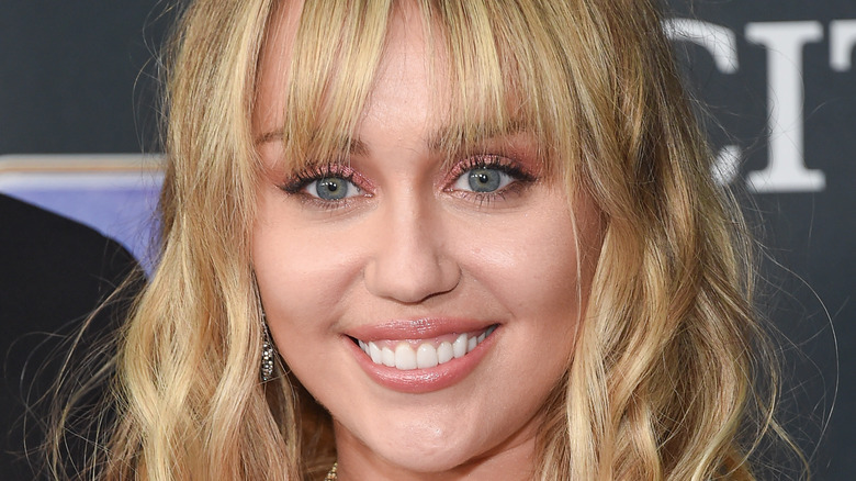 Miley Cyrus smiling