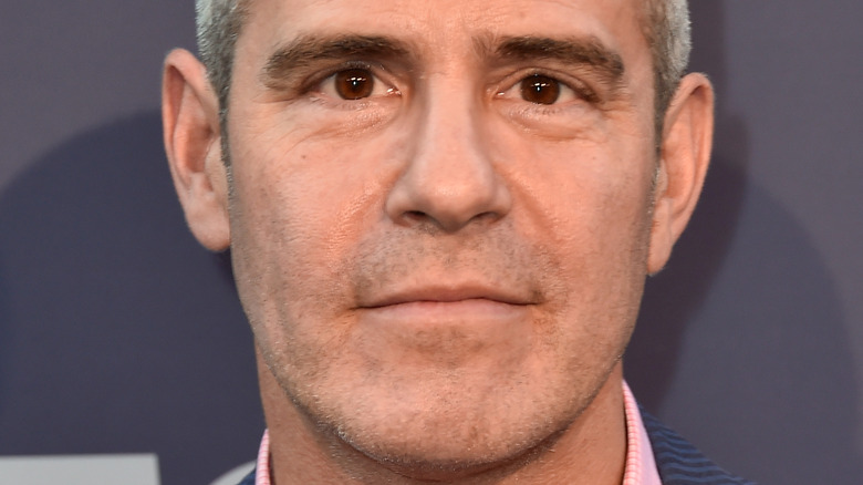 Andy Cohen smirking red carpet