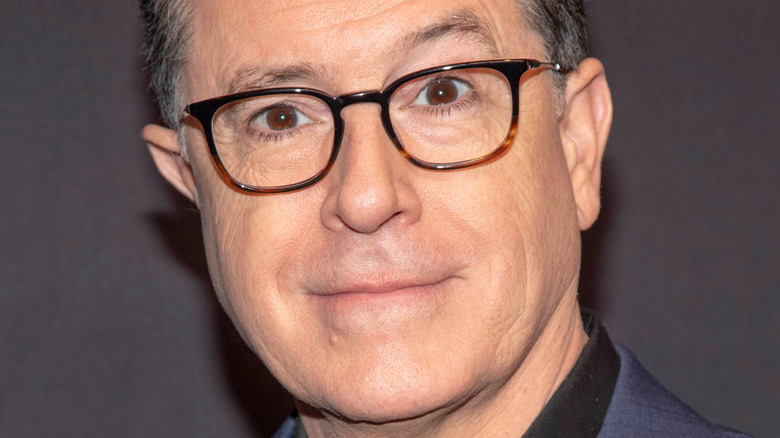 Stephen Colbert grinning