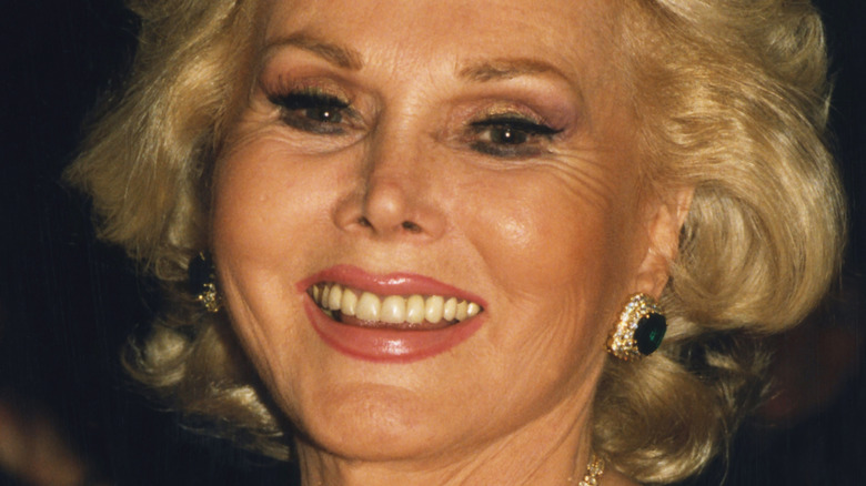 Zsa Zsa Gabor smiling