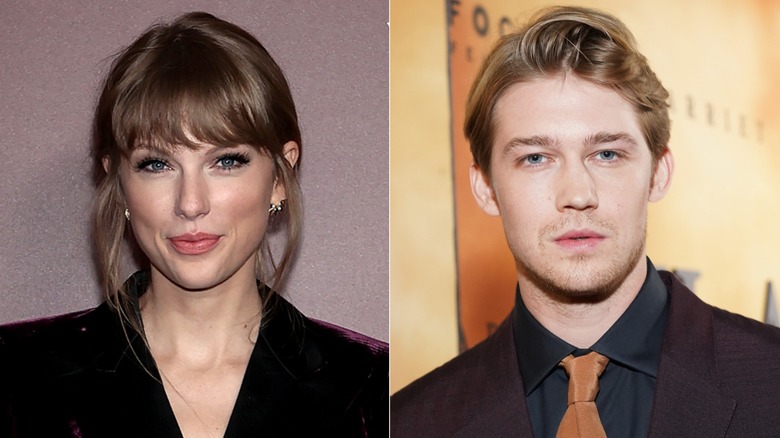 Taylor Swift and Joe Alwyn posing