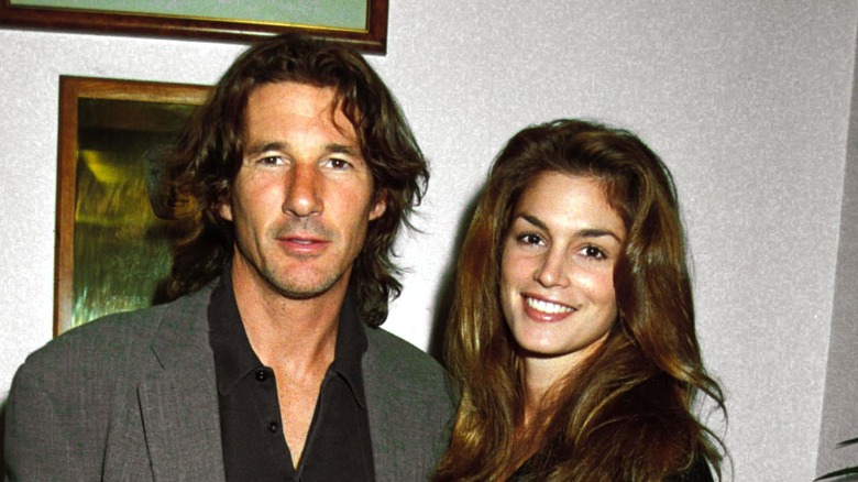 Richard Gere and Cindy Crawford smiling