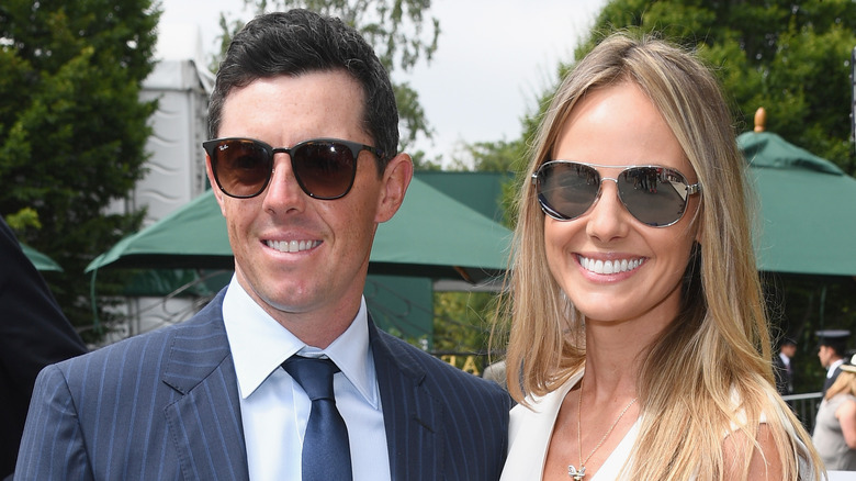 Rory McIlroy and Erica Stoll smiling