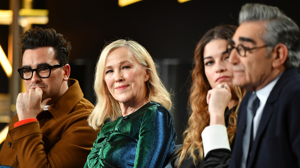 Dan Levy, Catherine O'Hara, Annie Murphy, and Eugene Levy of Schitt's Creek