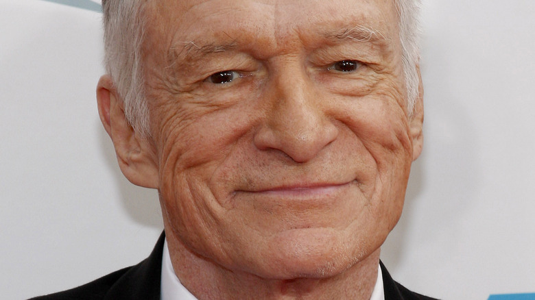 Hugh Hefner smiling