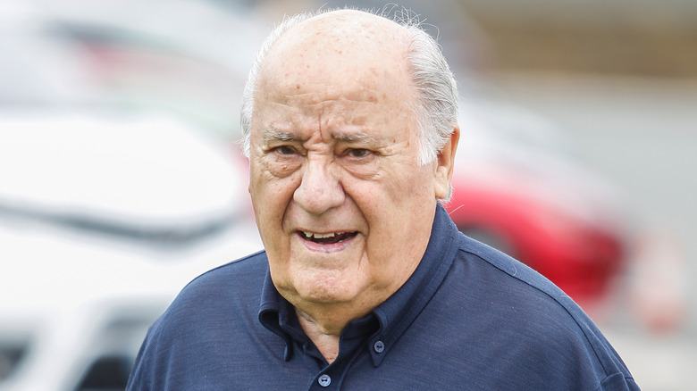 Amancio Ortega in a dress shirt