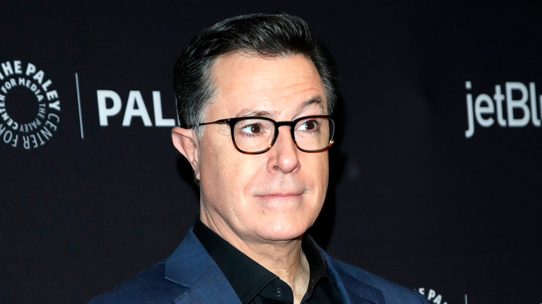 Stephen Colbert raised eyebrow