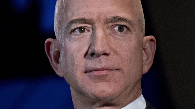 Jeff Bezos staring