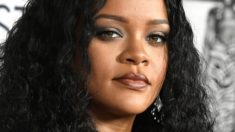 Rihanna wearing long hair