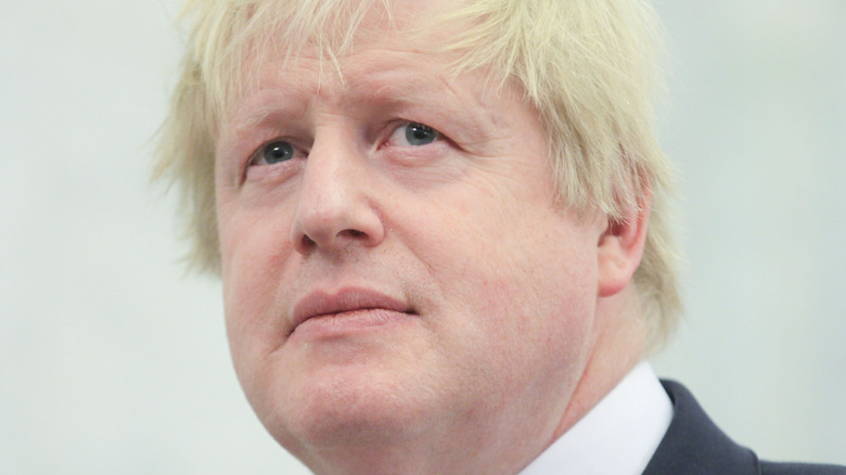 Boris Johnson frowning 
