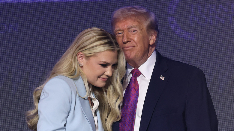 Donald Trump and Erika Kirk at Charlie Kirk memorial