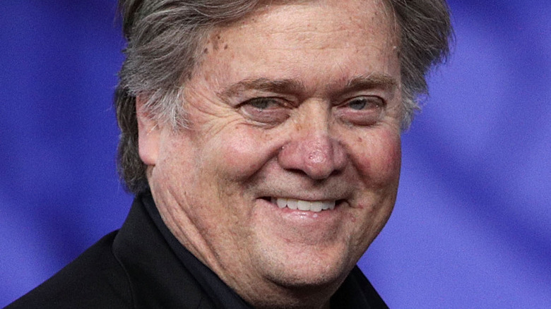 Steve Bannon smiling