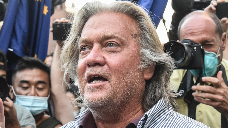 Steve Bannon mingling