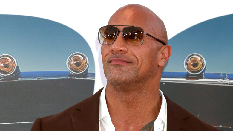 Dwayne Johnson at premiere