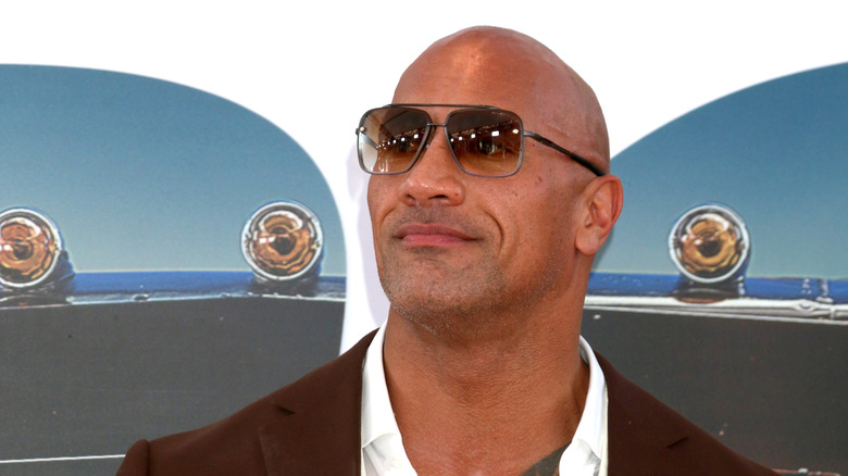 Dwayne Johnson at premiere