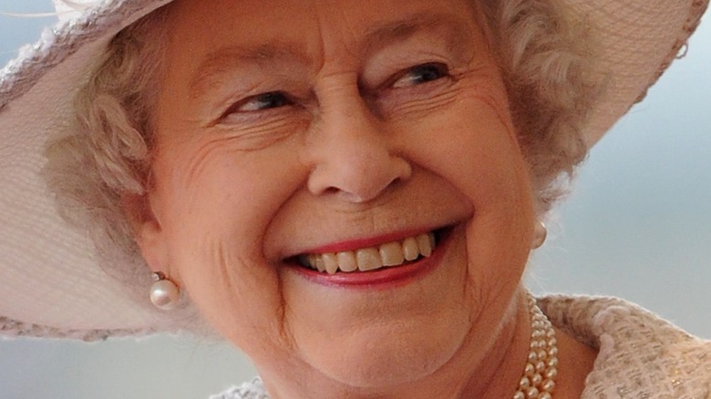 Queen Elizabeth smiling