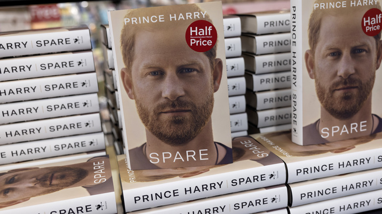Stacks of Prince Harry's 'Spare' book