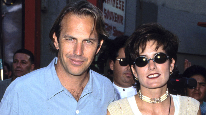 Kevin Costner and Cindy Silva smiling