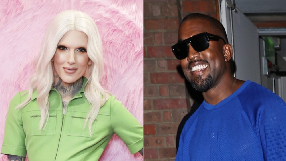 Jeffree Star and Kanye West splitscreen