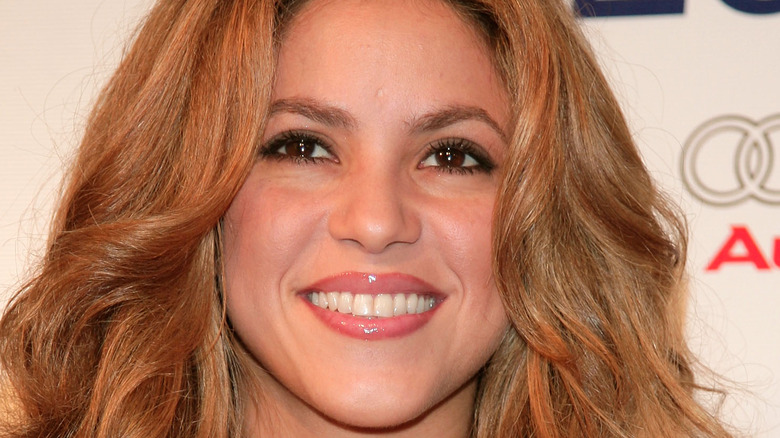 Musician Shakira smiling for photo