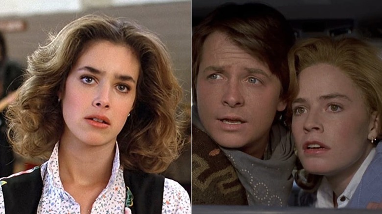 Claudia Wells, Michael J. Fox and Elisabeth Shue