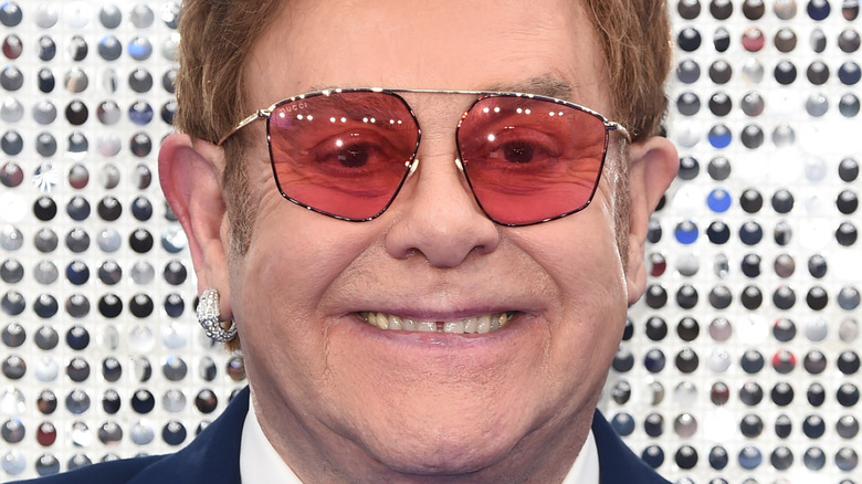 Elton John smiling