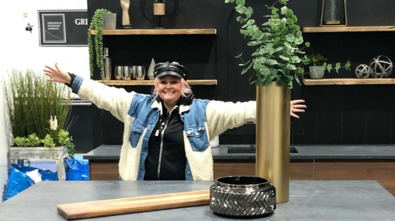 Desta Ostapyk posing at the Toronto Home Show.