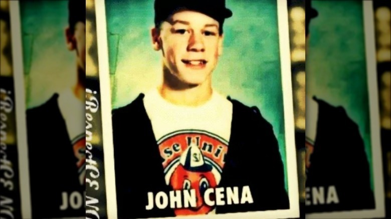 John Cena as a child smiling