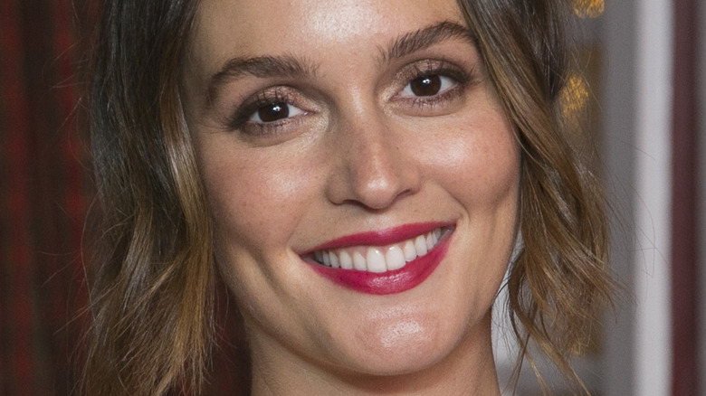 Leighton Meester smiling in 2019