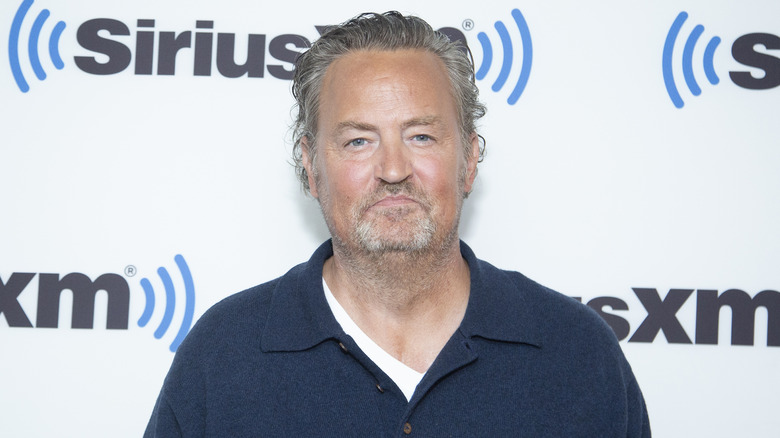 Matthew Perry visiting Sirius XM