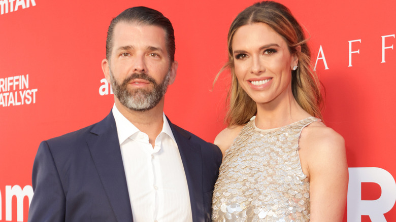 Donald Trump Jr. and Bettina Anderson at the amfAR Palm Beach Gala