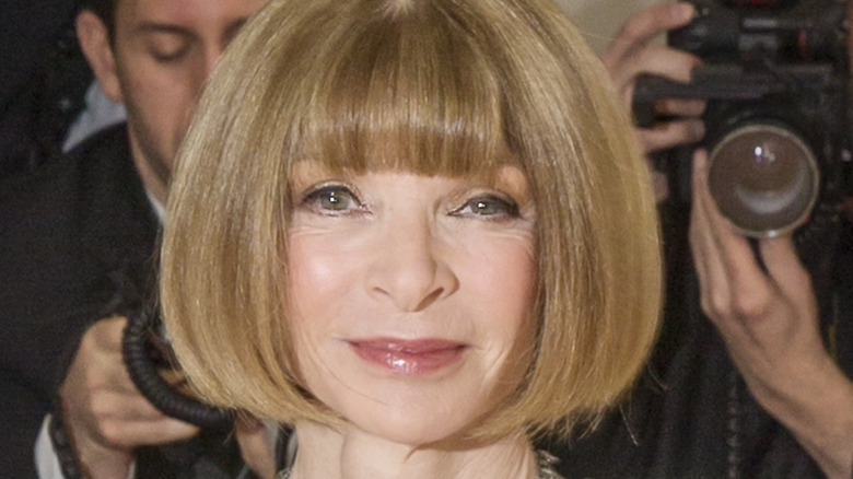 Anna Wintour on the red carpet