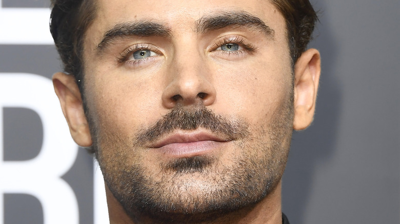 Zac Efron blue eyes with scruff