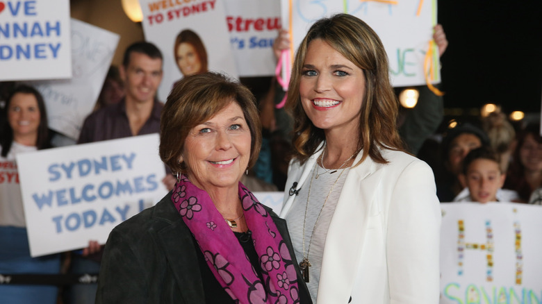 Savannah and Nancy Guthrie posing in Australia