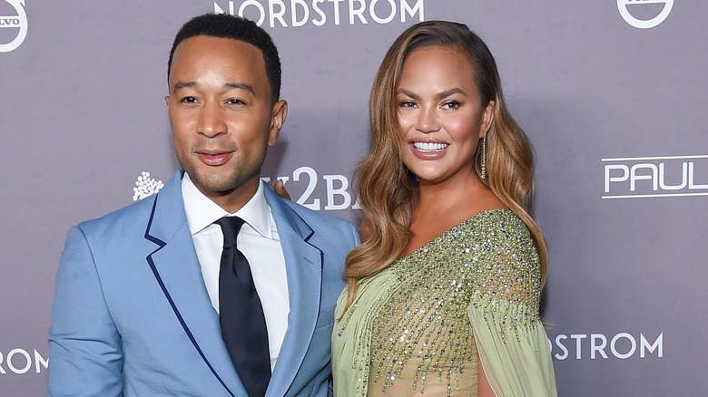 John Legend and Chrissy Teigen attending 2019 Baby2Baby Gala