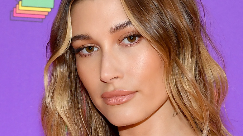 Hailey Bieber attends Nickelodeon's Kids' Choice Awards