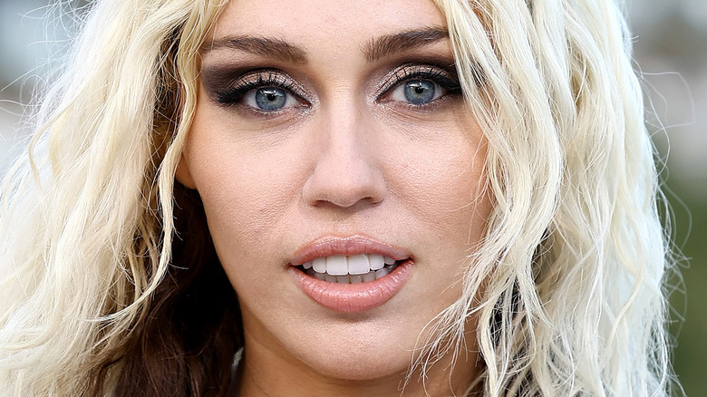 Miley Cyrus with blonde hair