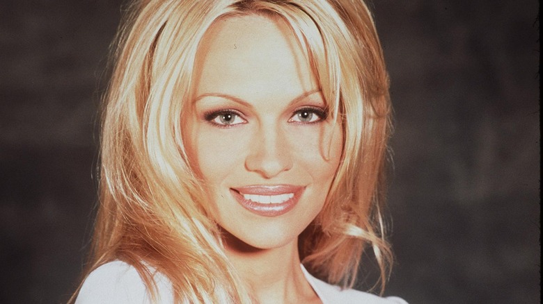 Pamela Anderson smiling