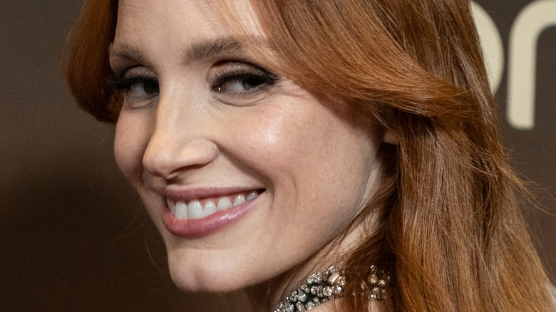 Jessica Chastain smiling in 2021