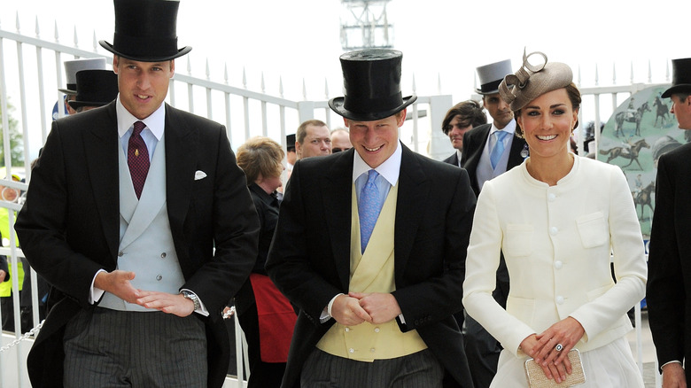 Prince William, Prince Harry, Kate Middleton laughing
