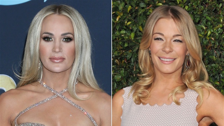 Carrie Underwood and LeAnn Rimes side by side