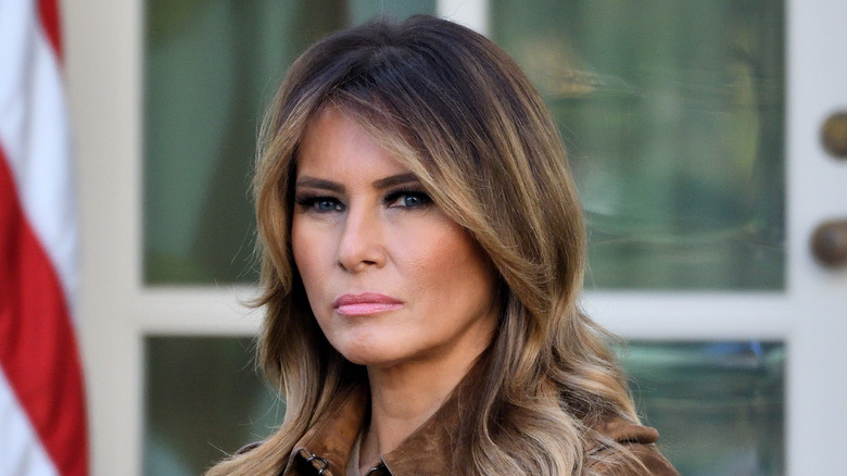 Melania Trump glaring