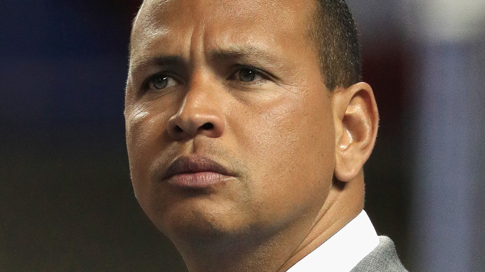 Alex Rodriguez looking stern