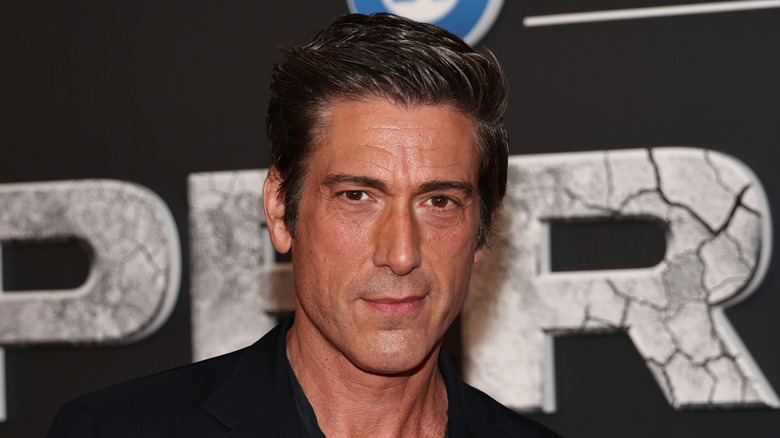 David Muir attends event at Museum of Modern Art in September 2024