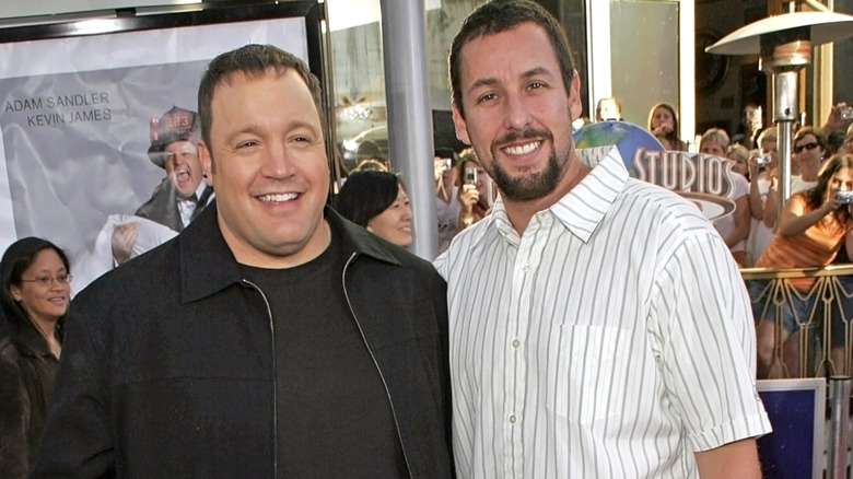 Adam Sandler and Kevin James, smiling