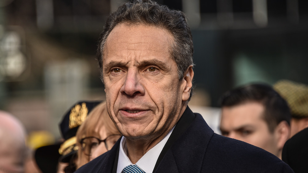 Andrew Cuomo looking serious