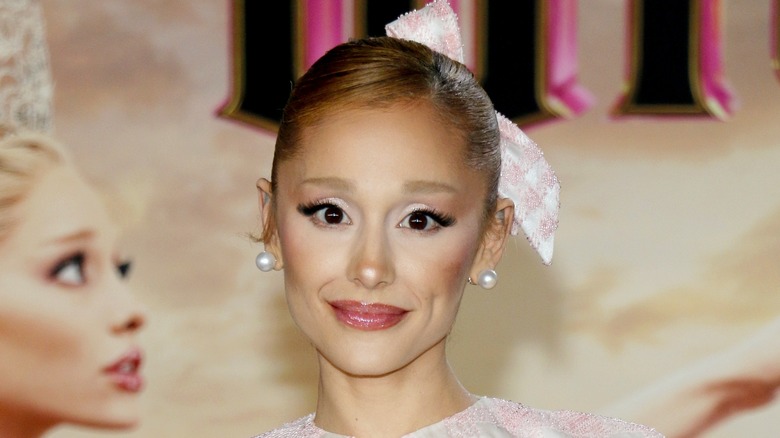 Ariana Grande at the Los Angeles premiere of Wicked held at the Dorothy Chandler Pavilion in Los Angeles, USA on November 9, 2024.
