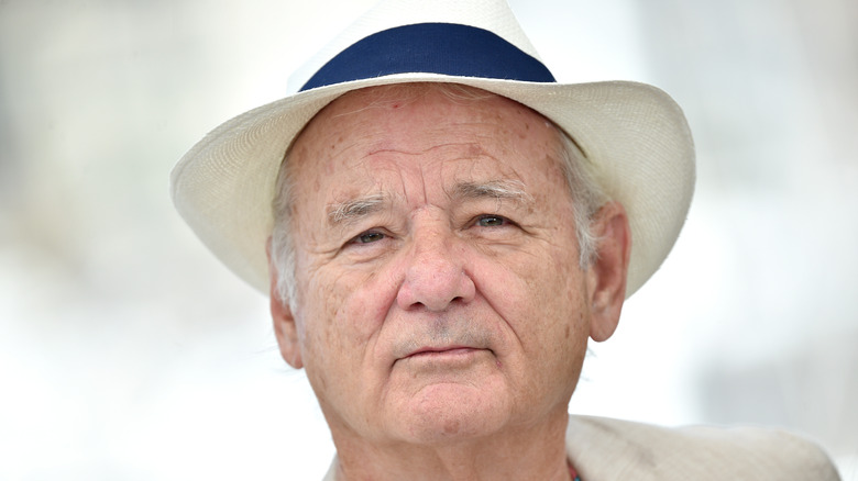 Bill Murray wearing a white hat