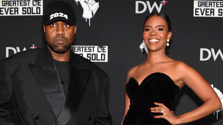 Candace Owens and Kanye West posing