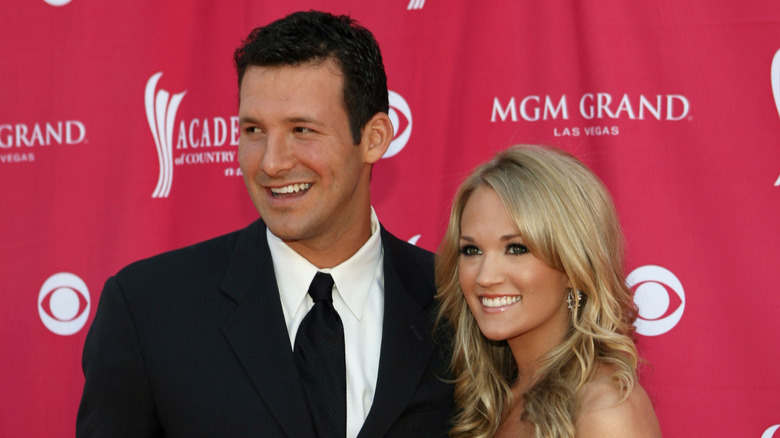 Carrie Underwood and Tony Romo on the red carpet